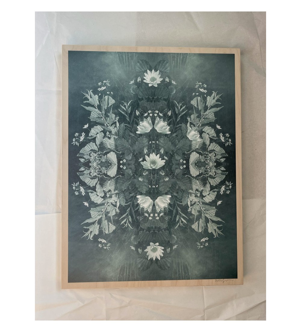 Print on wood - Waterlilly Kurbits